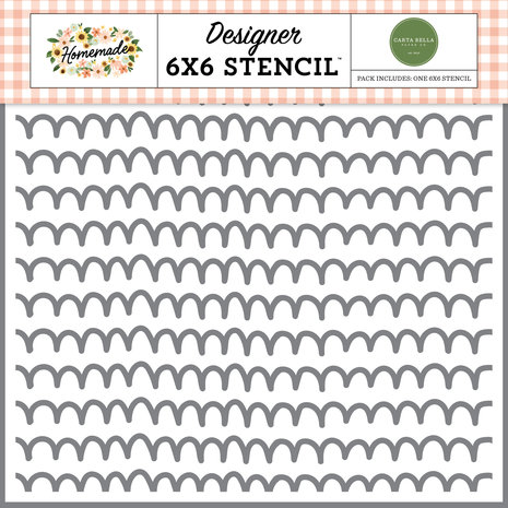 Carta Bella Life Is Sweet Scallops Stencil (CBH158033) (OUTLET) Carta Bella Life Is Sweet Scallops Stencil (CBH158033) (OUTLET)