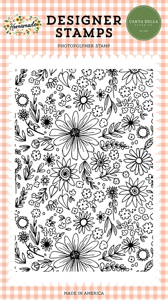 Carta Bella Homemade Floral Background Clear Stamps (CBH158042) (OUTLET) Carta Bella Homemade Floral Background Clear Stamps (CBH158042) (OUTLET)