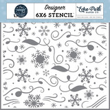 Echo Park Winter Day Stencil (MOW291034) (OUTLET)