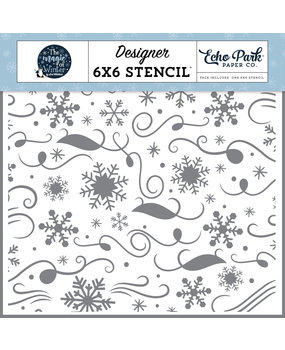 Echo Park Winter Day Stencil (MOW291034) (OUTLET)