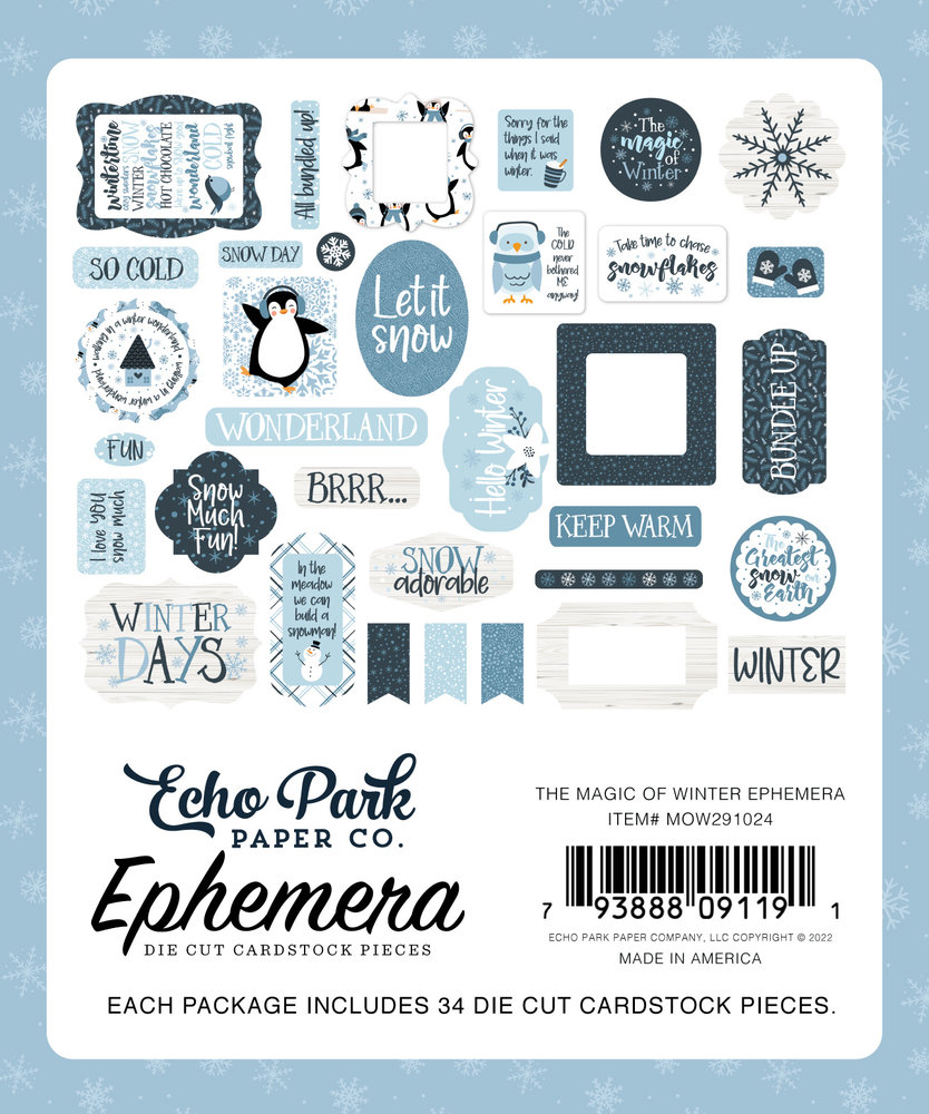 Echo Park The Magic Of Winter Ephemera (MOW291024) (DISCONTINUED)