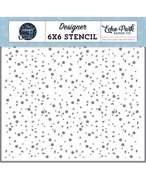 Echo Park Fun Flurries Stencil (MOW291033) (DISCONTINUED)