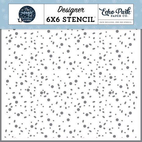 Echo Park Fun Flurries Stencil (MOW291033) (DISCONTINUED)