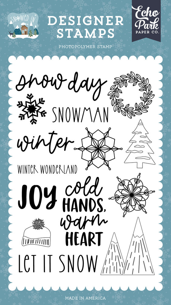 Echo Park Snow Day Clear Stamps (SI288042) (OUTLET)