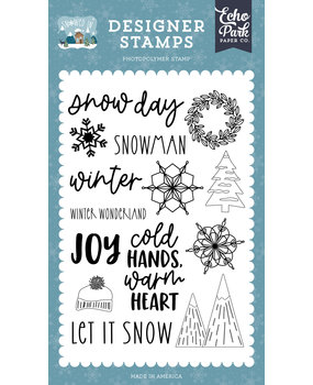 Echo Park Snow Day Clear Stamps (SI288042) (OUTLET)