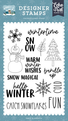Echo Park Snow Magical Clear Stamps (SI288043) (OUTLET)