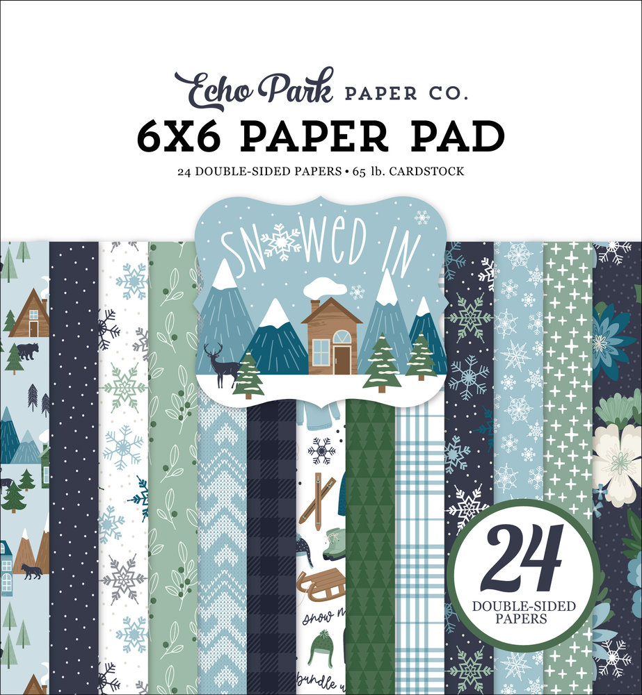 Echo Park Snowed In 6x6 Inch Paper Pad (SI288023) (DISCONTINUED)