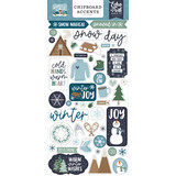 Echo Park Snowed In Chipboard Accents (SI288021) (OUTLET)
