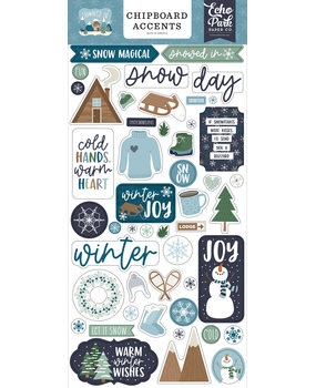 Echo Park Snowed In Chipboard Accents (SI288021) (DISCONTINUED)
