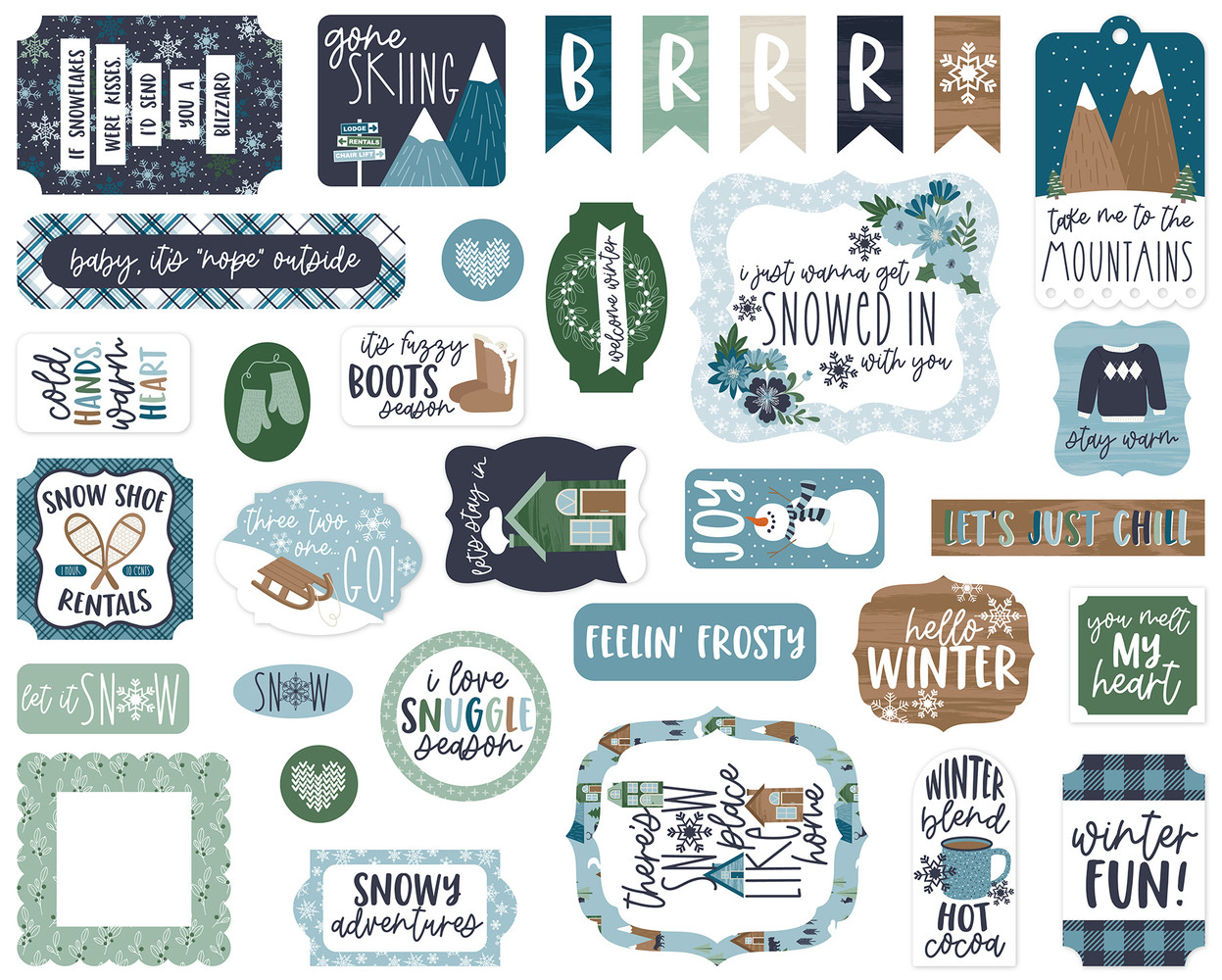 Echo Park Snowed In Ephemera (SI288024) (DISCONTINUED) Echo Park Snowed In Ephemera (SI288024) (DISCONTINUED)