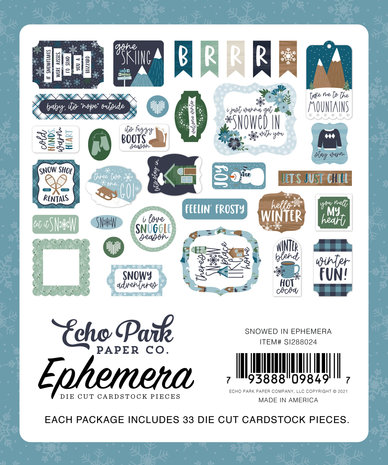 Echo Park Snowed In Ephemera (SI288024) (OUTLET)