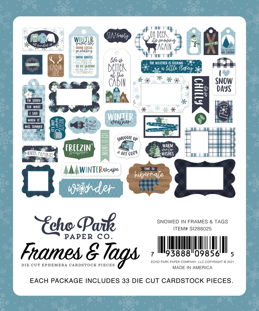Echo Park Snowed In Frames & Tags (SI288025) (DISCONTINUED)