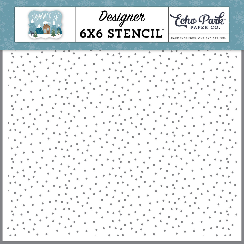 Echo Park Wintertime Sky Stencil (SI288034) (OUTLET)