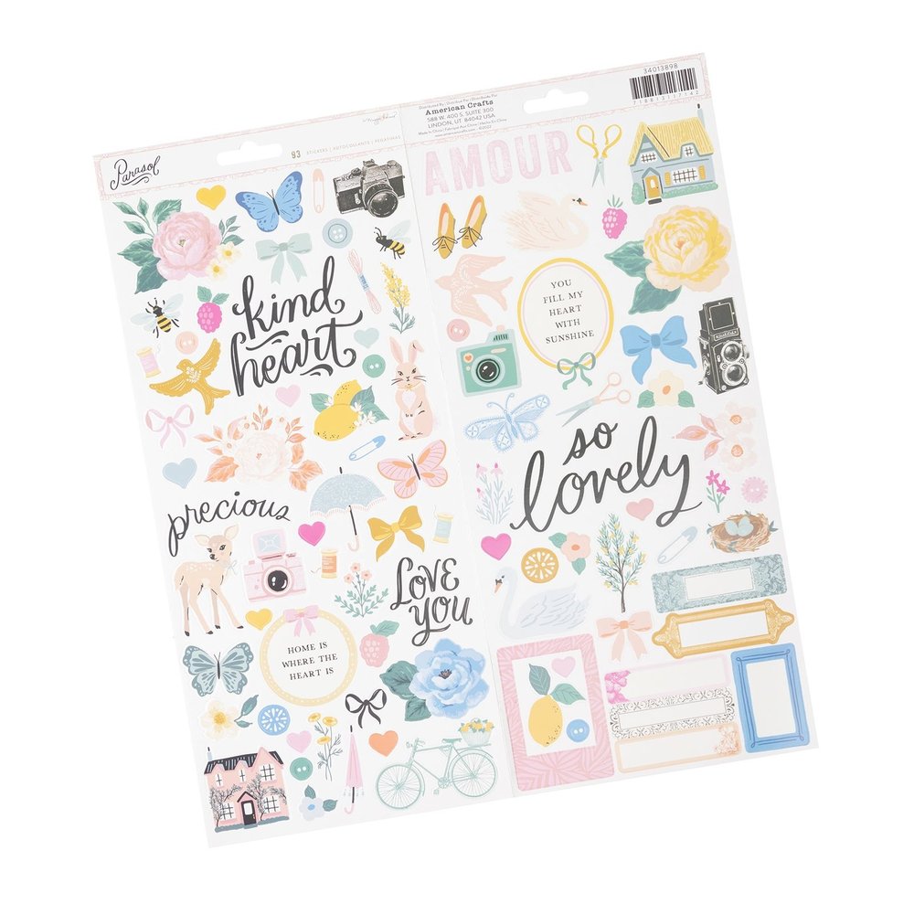American Crafts Maggie Holmes Parasol 6x12 Inch Stickers (93pcs) (34013898) (OUTLET) American Crafts Maggie Holmes Parasol 6x12 Inch Stickers (93pcs) (34013898) (OUTLET)