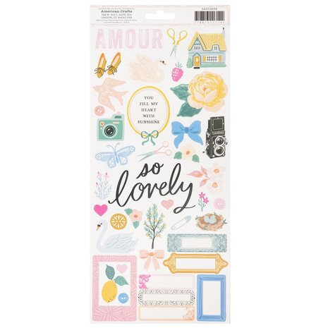 American Crafts Maggie Holmes Parasol 6x12 Inch Stickers (93pcs) (34013898) (OUTLET) American Crafts Maggie Holmes Parasol 6x12 Inch Stickers (93pcs) (34013898) (OUTLET)