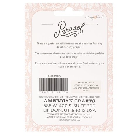 American Crafts Maggie Holmes Parasol Embellishments (47pcs) (34013909) (OUTLET)