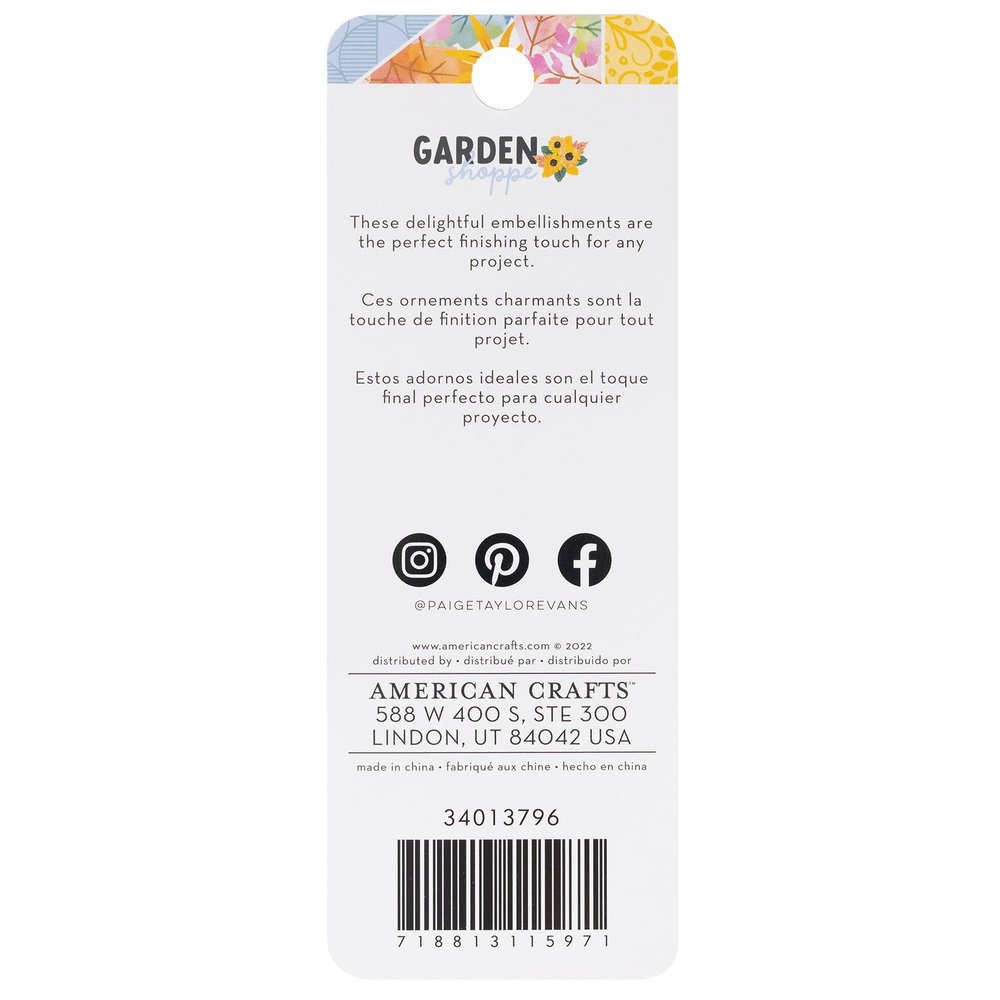 American Crafts Paige Evans Garden Shoppe Epoxy Stickers (32pcs) (34013796) (OUTLET) American Crafts Paige Evans Garden Shoppe Epoxy Stickers (32pcs) (34013796) (OUTLET)