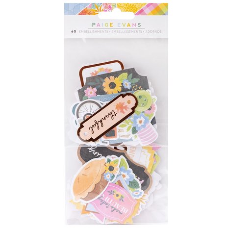 American Crafts Paige Evans Garden Shoppe Embellishments (40pcs) (34013787) (OUTLET)