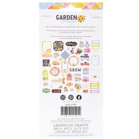 American Crafts Paige Evans Garden Shoppe Embellishments (40pcs) (34013787) (OUTLET)