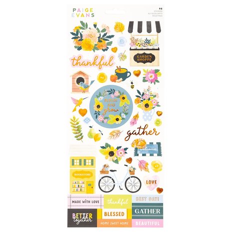 American Crafts Paige Evans Garden Shoppe 6x12 Inch Stickers (98pcs) (34013784) (OUTLET)