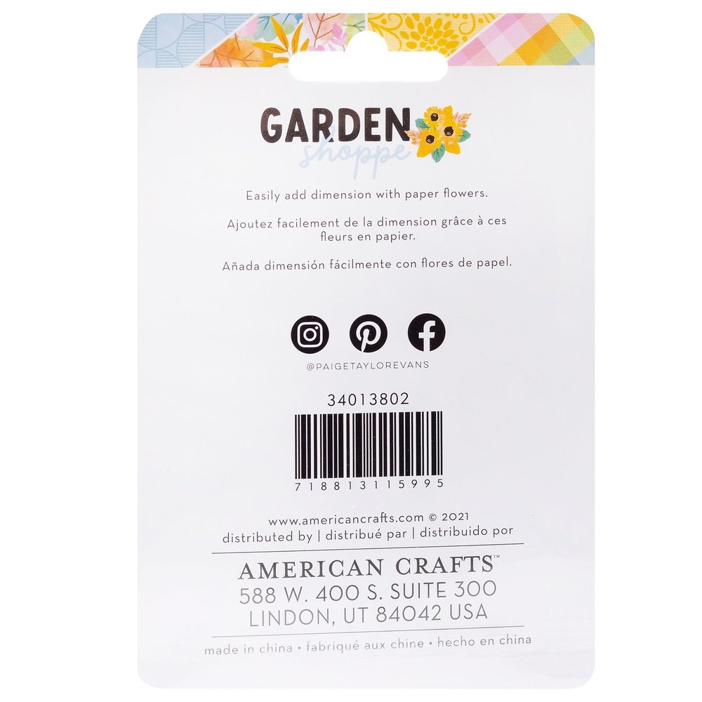 American Crafts Paige Evans Garden Shoppe Dimensional Stickers Butterflies (6pcs) (34013802) (OUTLET) American Crafts Paige Evans Garden Shoppe Dimensional Stickers Butterflies (6pcs) (34013802) (OUTLET)