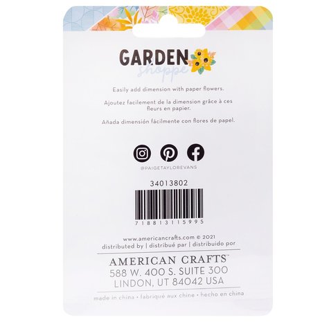 American Crafts Paige Evans Garden Shoppe Dimensional Stickers Butterflies (6pcs) (34013802) (OUTLET) American Crafts Paige Evans Garden Shoppe Dimensional Stickers Butterflies (6pcs) (34013802) (OUTLET)