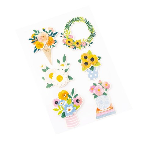 American Crafts Paige Evans Garden Shoppe Dimensional Stickers (6pcs) (34013791) (OUTLET) American Crafts Paige Evans Garden Shoppe Dimensional Stickers (6pcs) (34013791) (OUTLET)