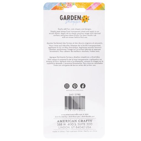 American Crafts Paige Evans Garden Shoppe Clear Stamps (7pcs) (34013790) (OUTLET) American Crafts Paige Evans Garden Shoppe Clear Stamps (7pcs) (34013790) (OUTLET)