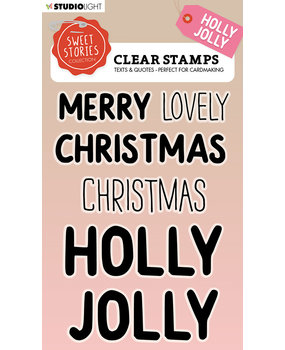Studio Light Sweet Stories Clear Stamp Quotes Large Holly Jolly (SL-SS-STAMP294) (OUTLET) Studio Light Sweet Stories Clear Stamp Quotes Large Holly Jolly (SL-SS-STAMP294) (OUTLET)