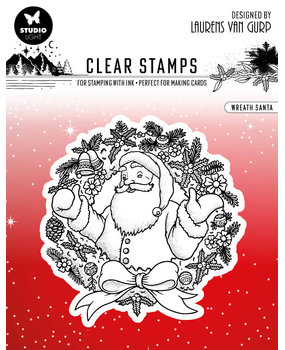Studio Light Wreath Santa Essentials Clear Stamps (BL-ES-STAMP300) (OUTLET)