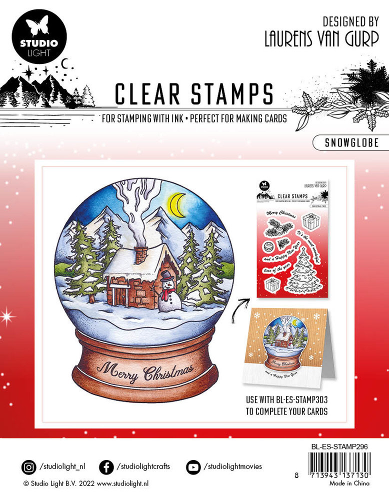 Studio Light Snowglobe Essentials Clear Stamps (BL-ES-STAMP296) (OUTLET) Studio Light Snowglobe Essentials Clear Stamps (BL-ES-STAMP296) (OUTLET)
