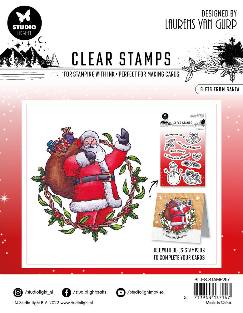 Studio Light Gifts From Santa Essentials Clear Stamps (BL-ES-STAMP297) (OUTLET) Studio Light Gifts From Santa Essentials Clear Stamps (BL-ES-STAMP297) (OUTLET)