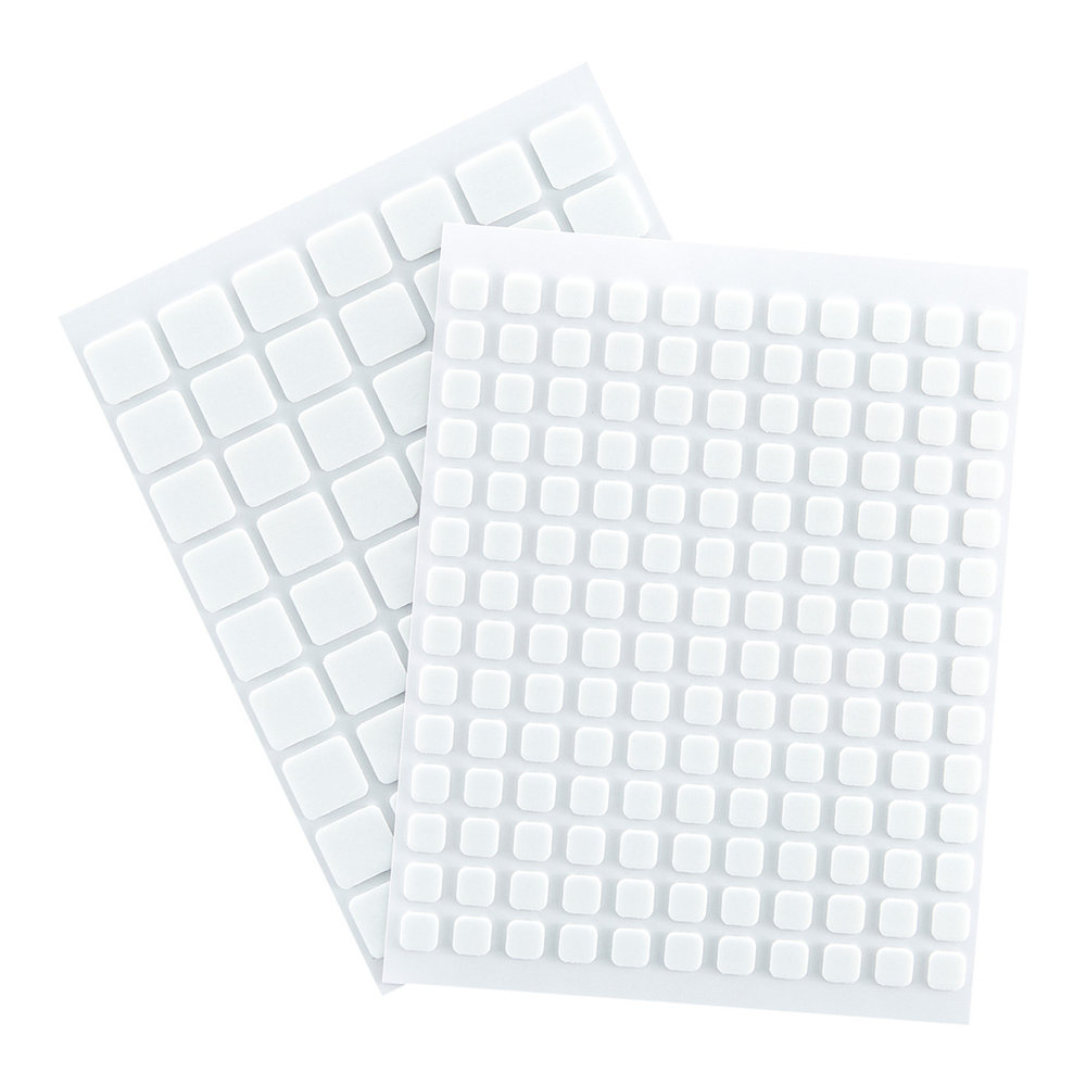 SelfAdhesive Foam Squares Mix 1mm White (217pcs) (SCS267