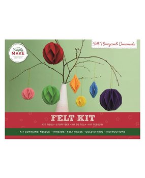 Simply Make Felt Kit Felt Honeycomb Ornaments (7pcs) (DSM 106106) (OUTLET)
