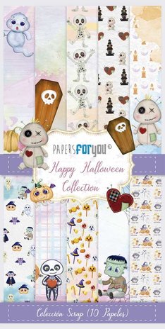 Papers For You Happy Halloween Slim Scrap Paper Pack (10pcs) (PFY-10978) (DISCONTINUED)