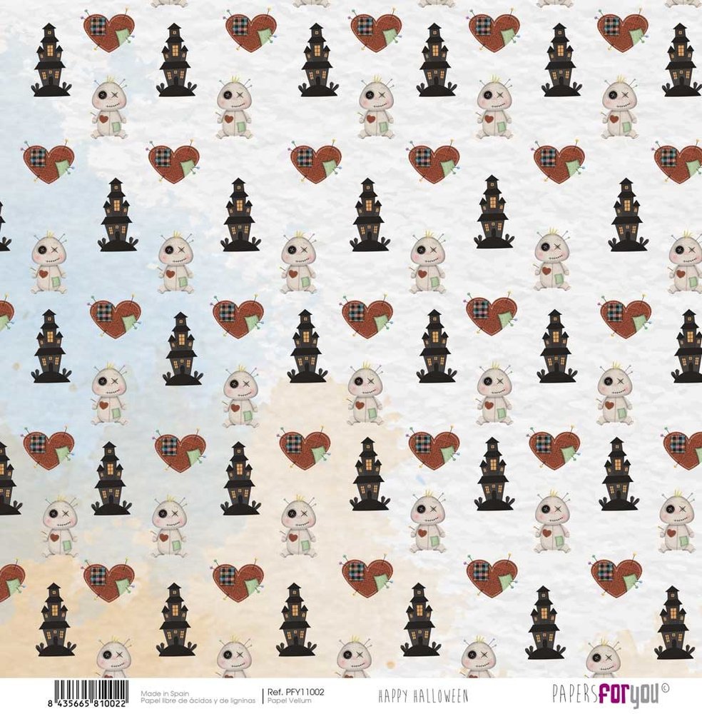 Papers For You Happy Halloween Vellum Paper Pack (6pcs) (PFY-11008) (DISCONTINUED)