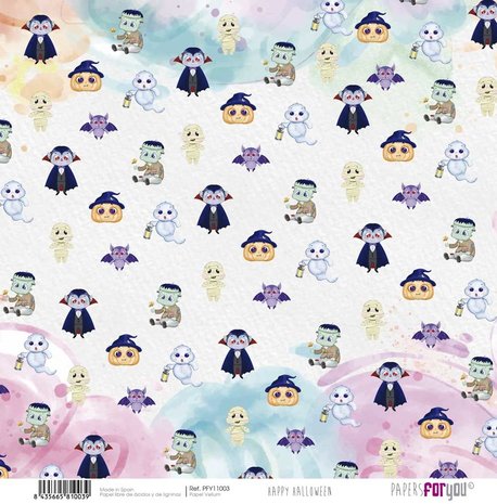 Papers For You Happy Halloween Vellum Paper Pack (6pcs) (PFY-11008) (DISCONTINUED)
