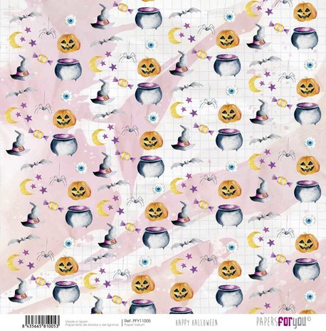 Papers For You Happy Halloween Vellum Paper Pack (6pcs) (PFY-11008) (DISCONTINUED)
