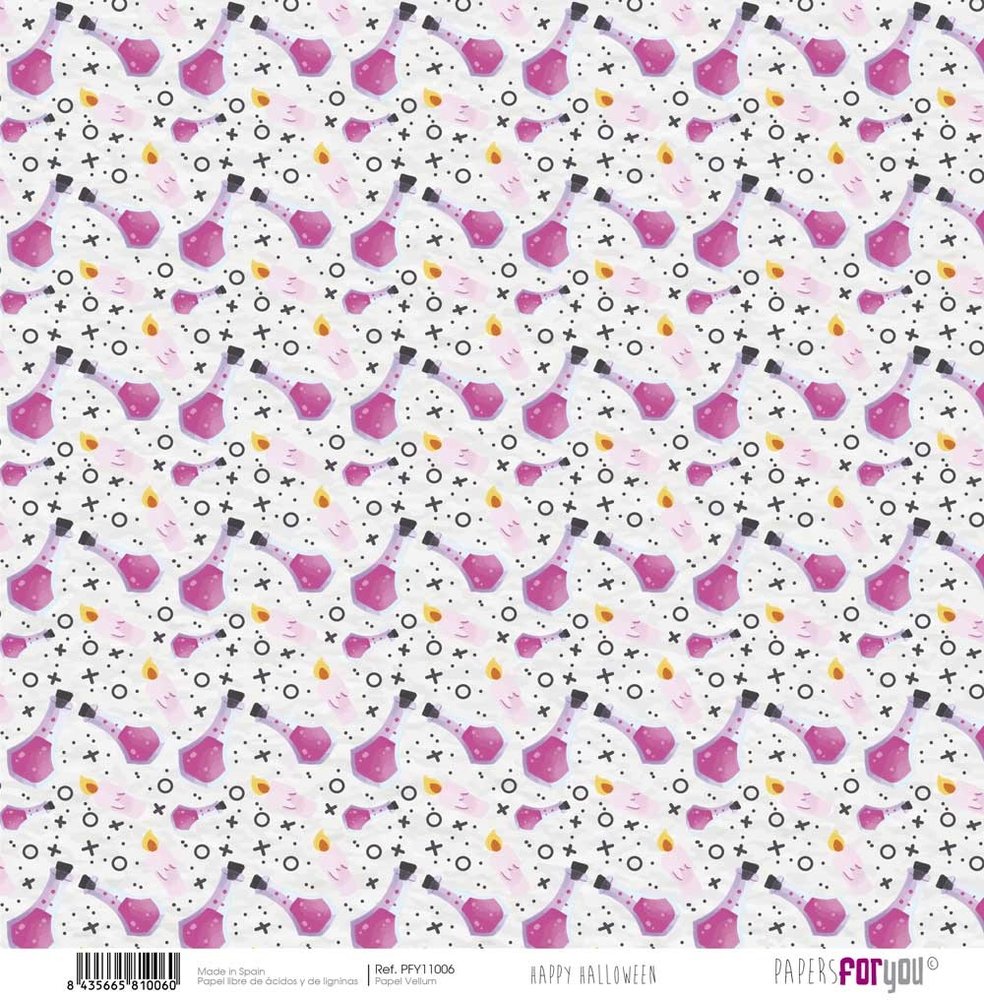 Papers For You Happy Halloween Vellum Paper Pack (6pcs) (PFY-11008) (DISCONTINUED)