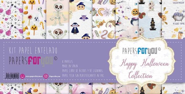Papers For You Happy Halloween Canvas Scrap Pack (8pcs) (PFY-10979) (DISCONTINUED) Papers For You Happy Halloween Canvas Scrap Pack (8pcs) (PFY-10979) (DISCONTINUED)