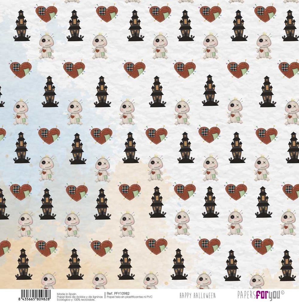 Papers For You Happy Halloween Canvas Scrap Pack (8pcs) (PFY-10979) (DISCONTINUED) Papers For You Happy Halloween Canvas Scrap Pack (8pcs) (PFY-10979) (DISCONTINUED)