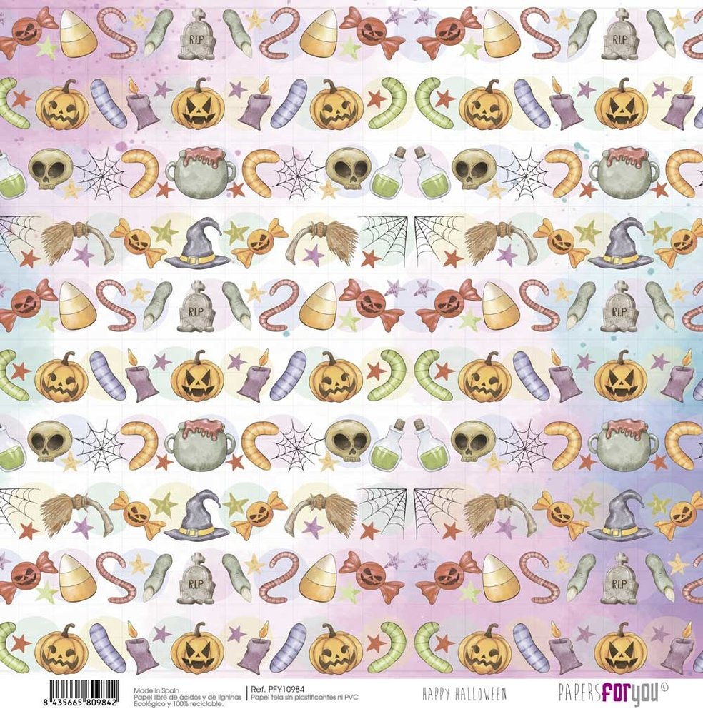 Papers For You Happy Halloween Canvas Scrap Pack (8pcs) (PFY-10979) (DISCONTINUED) Papers For You Happy Halloween Canvas Scrap Pack (8pcs) (PFY-10979) (DISCONTINUED)