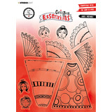 Art By Marlene Christmas Essentials Clear Stamp Angel Ensemble (ABM-ES-STAMP291) (OUTLET)