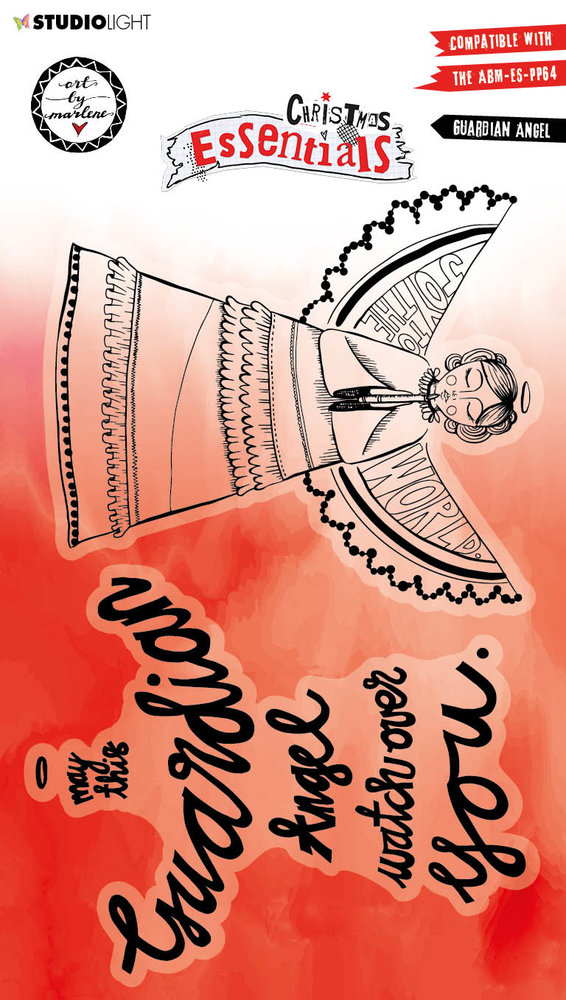 Art By Marlene Christmas Essentials Clear Stamp Guardian Angel (ABM-ES-STAMP292) (OUTLET)