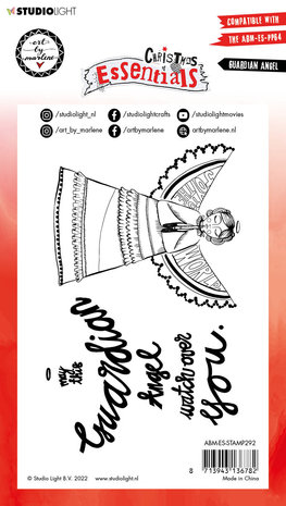 Art By Marlene Christmas Essentials Clear Stamp Guardian Angel (ABM-ES-STAMP292) (OUTLET)