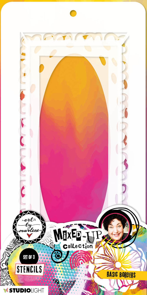 Art By Marlene Mixed-Up Collection Mask Basic Borders (3pcs) (ABM-MUC-MASK138) (OUTLET)