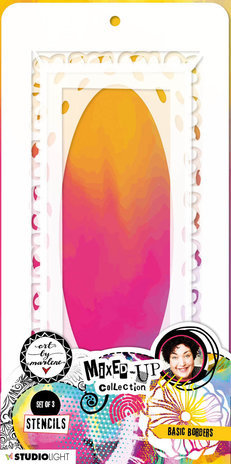 Art By Marlene Mixed-Up Collection Mask Basic Borders (3pcs) (ABM-MUC-MASK138) (OUTLET)