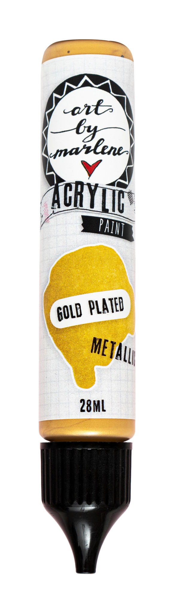 Essentials Acrylic Paint Gold Plated Metallic 28ml (ABMESACP41