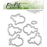 Picket Fence Studios Angels Sing to Newborn King 4x4 Inch Metal Dies (C-133D) (OUTLET)