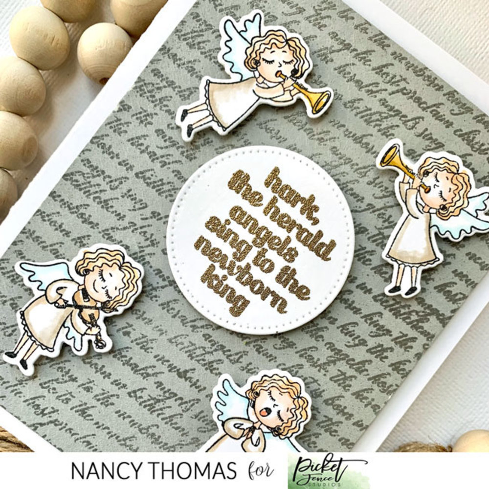 Picket Fence Studios Angels Sing to Newborn King 4x4 Inch Metal Dies (C-133D) (OUTLET) Picket Fence Studios Angels Sing to Newborn King 4x4 Inch Metal Dies (C-133D) (OUTLET)